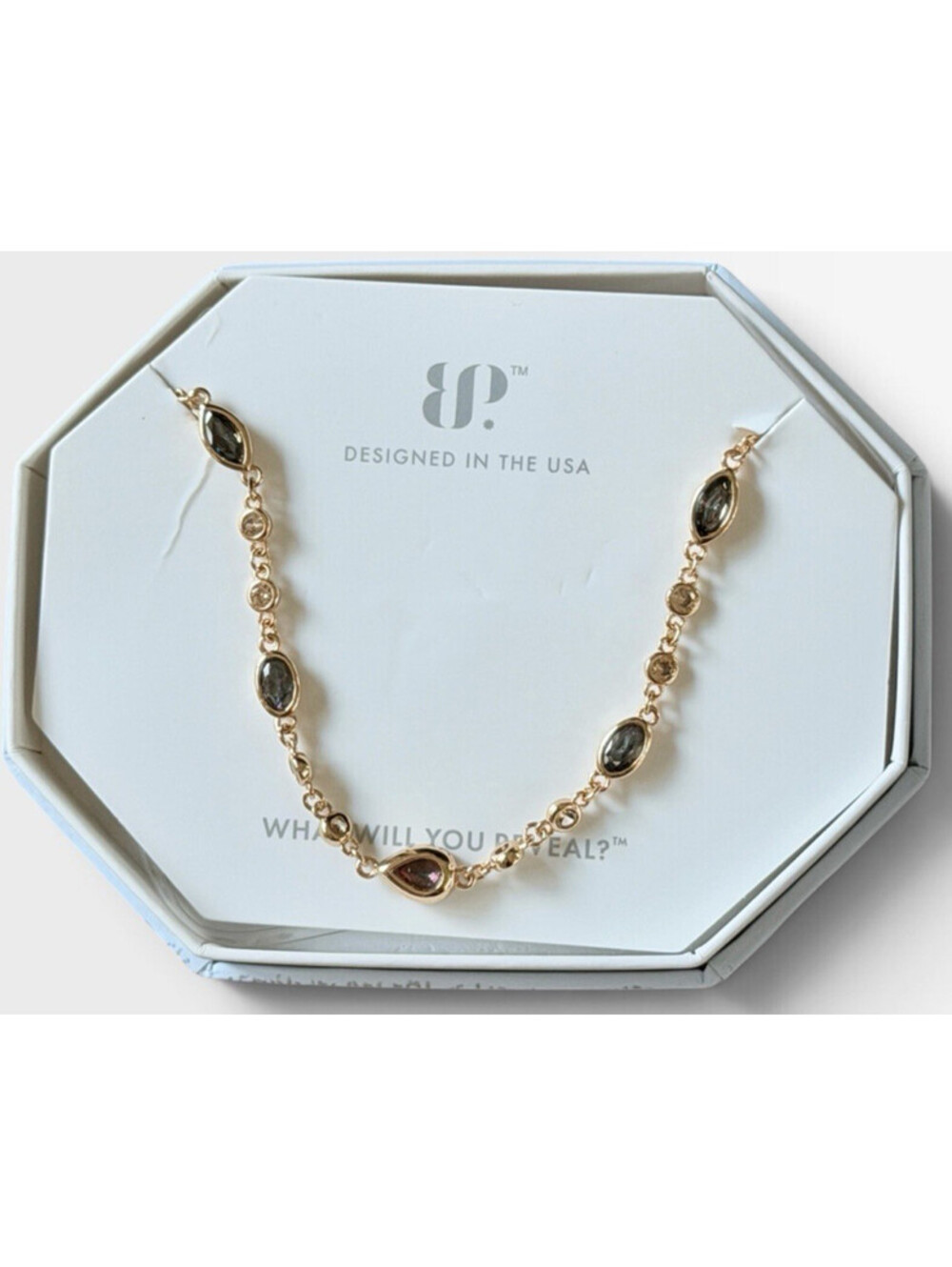 Bomb Party Luxe Layers Necklace from “Let ‘Em Talk, Hunny” Rainbow Topaz on RG